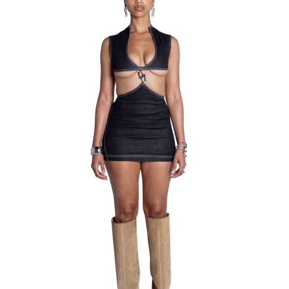 Jaded London Dresses & Skirts - Dom Davis Hourglass Denim Dress